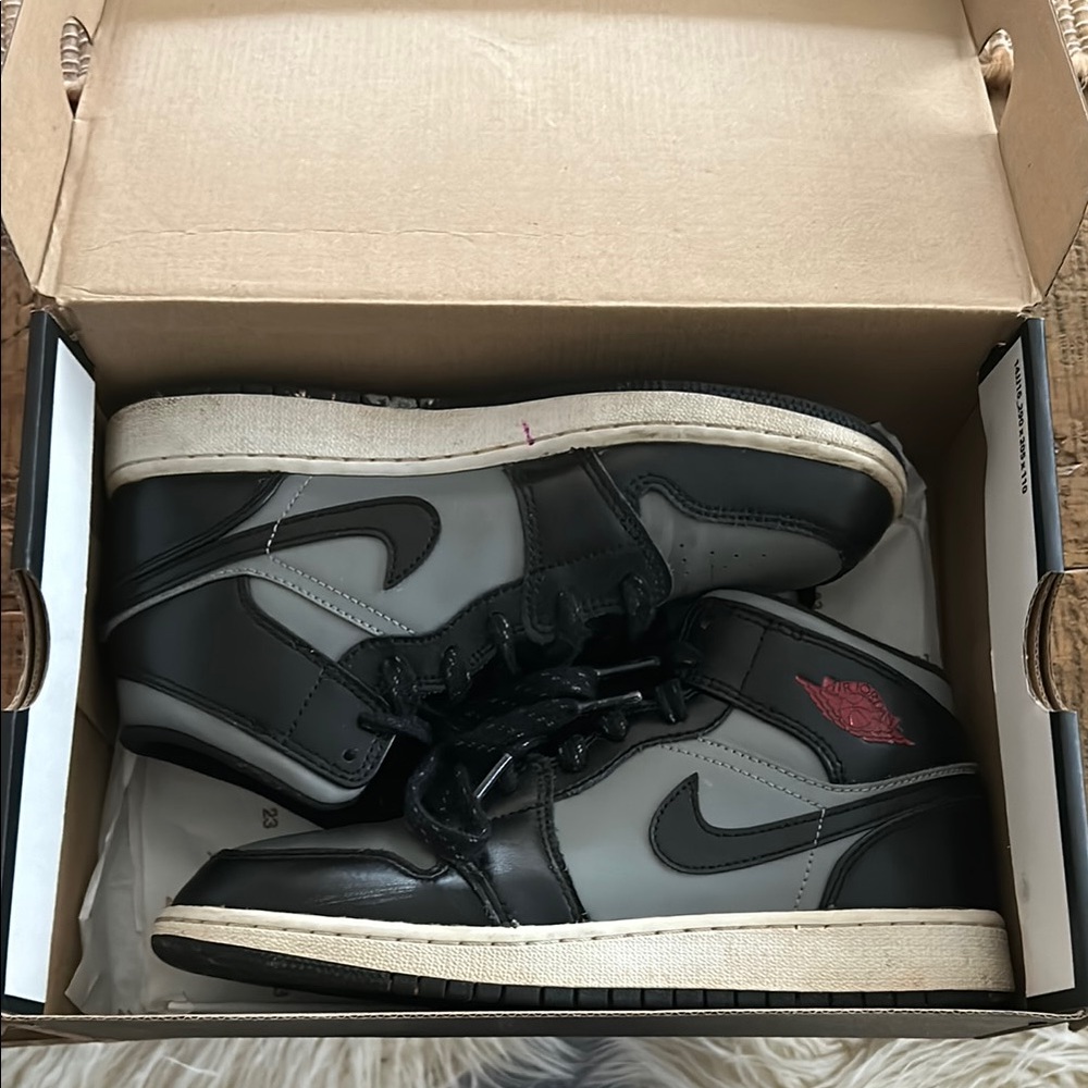 Jordan Black and Gray Sneakers